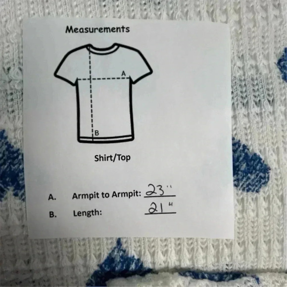 Aeropostale Women's M White Blue Heart  Pullover Sweater Solid Pattern - Picture 8 of 8